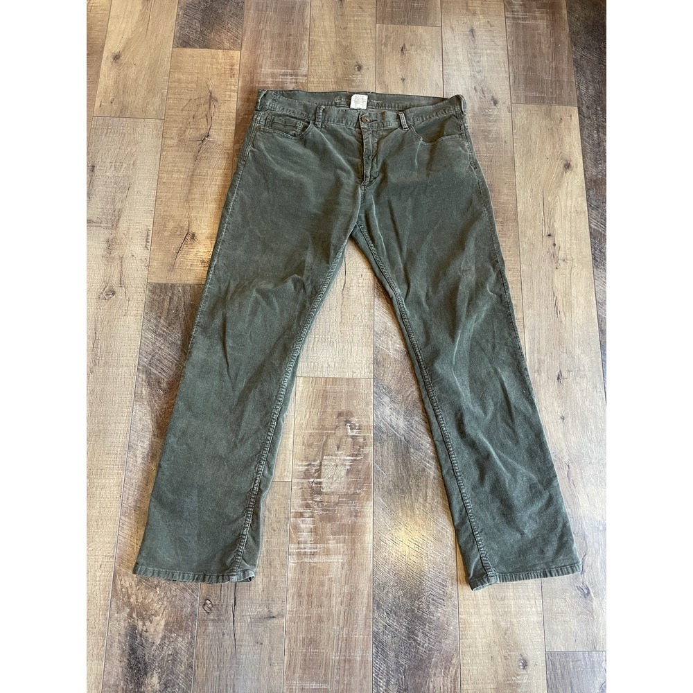 Vintage Element Denim Green Corduroy Pants Slim Straight Fit 38 Skate